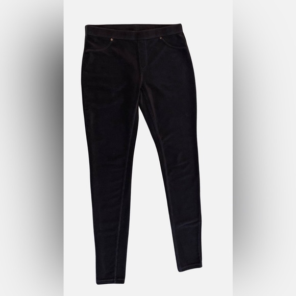 Small HUE light black corduroy skinny leg leggings stretch very flattering! - Picture 8 of 14